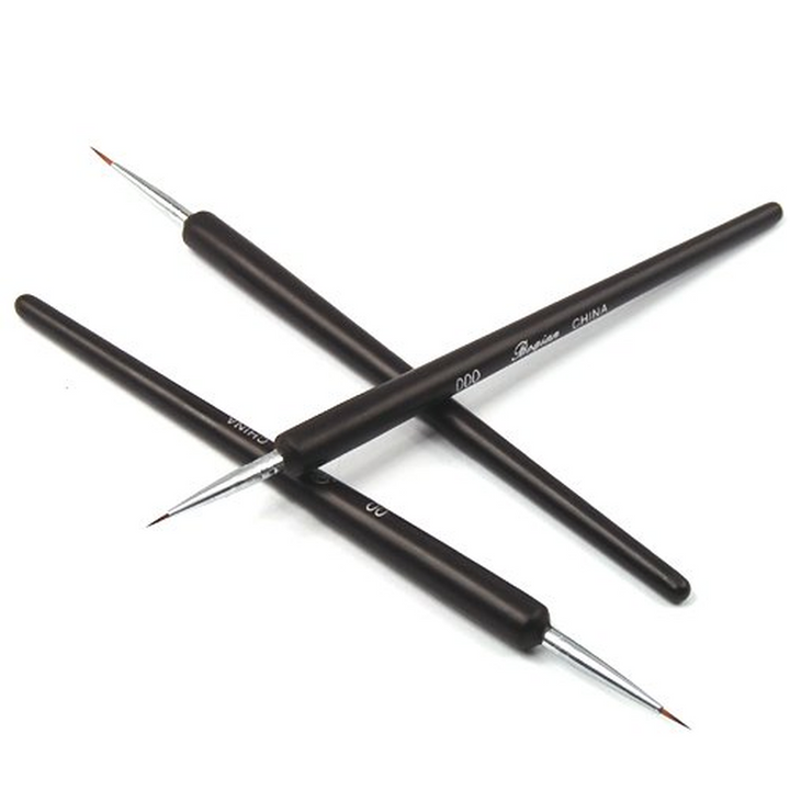 3 Small Acrylic Nail Art Brushes