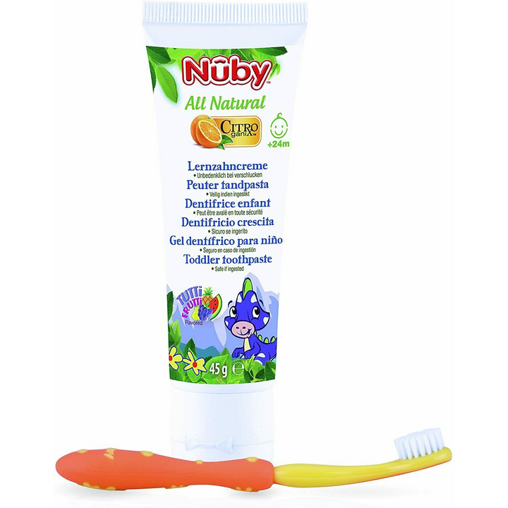 Nuby Children's Toothpaste Toothbrush Set