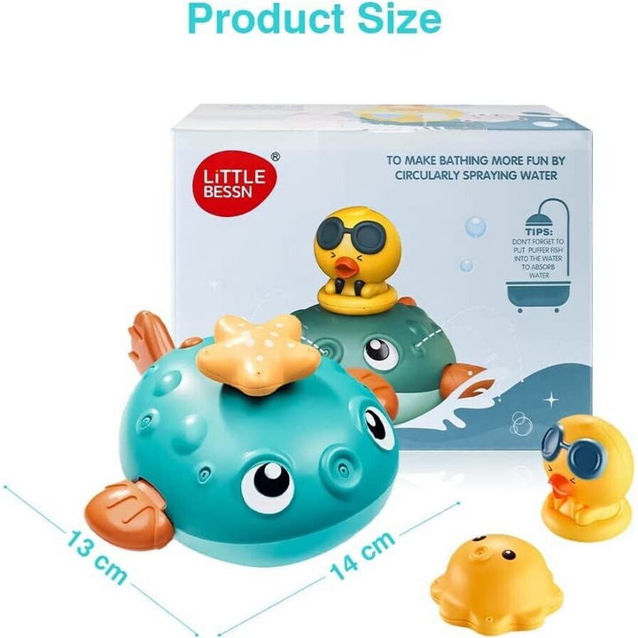 Duck Bath Toy Puffa Fish