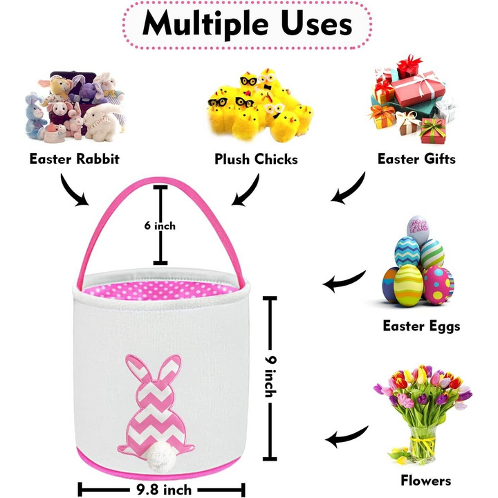 Pink Easter Egg Hunt Bag