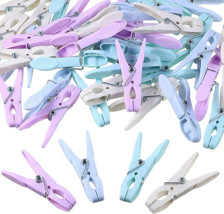 48 Morandi Colour Clothes Pegs