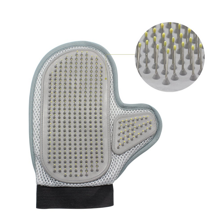 Metal Pin Pet Grooming Glove