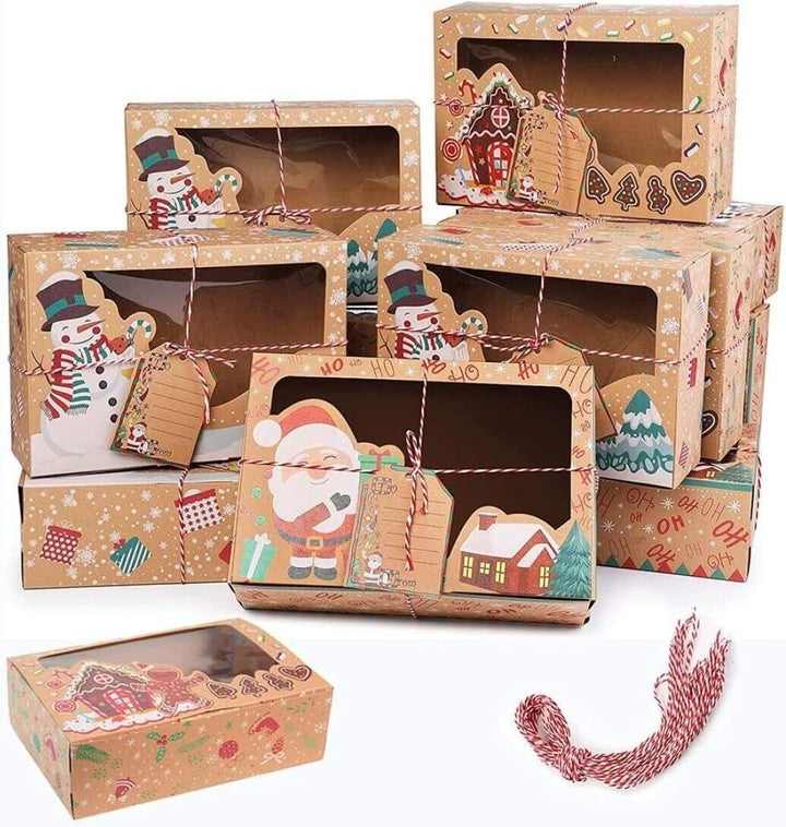 12 Christmas Cookie Cardboard Box Set