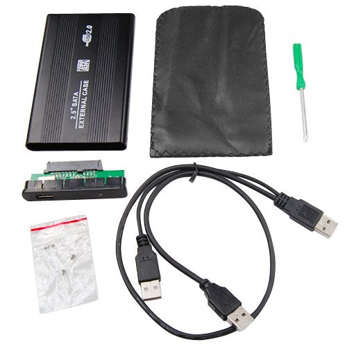 Black Metal 2.5" Sata External Disk Case