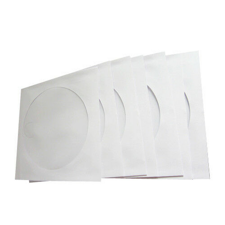 100 CD/DVD Clear Window Wallet Sleeves