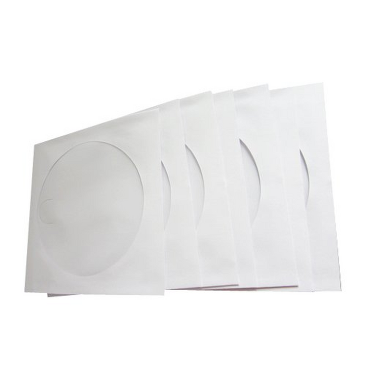 100 CD/DVD Clear Window Wallet Sleeves