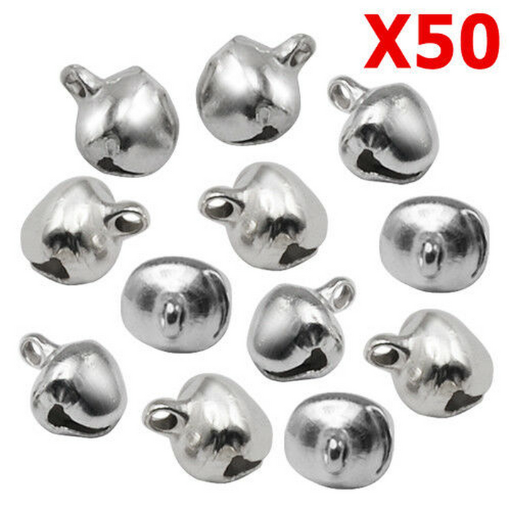 50 Small 8mm Jingle Bells