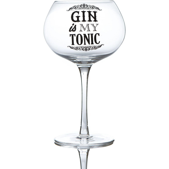 "Gin Is My Tonic" Bloom Glass