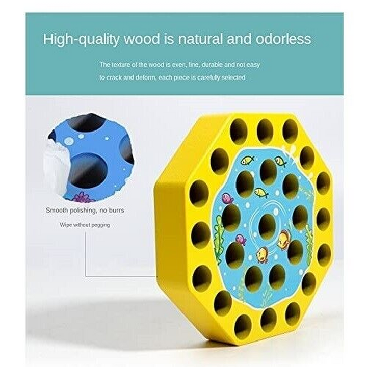 Kids Wooden Fishing Toy Game