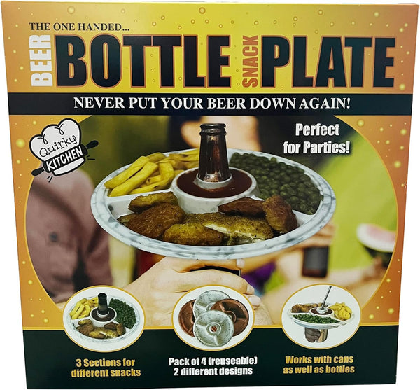 Beer Bottle Snack Plate Set