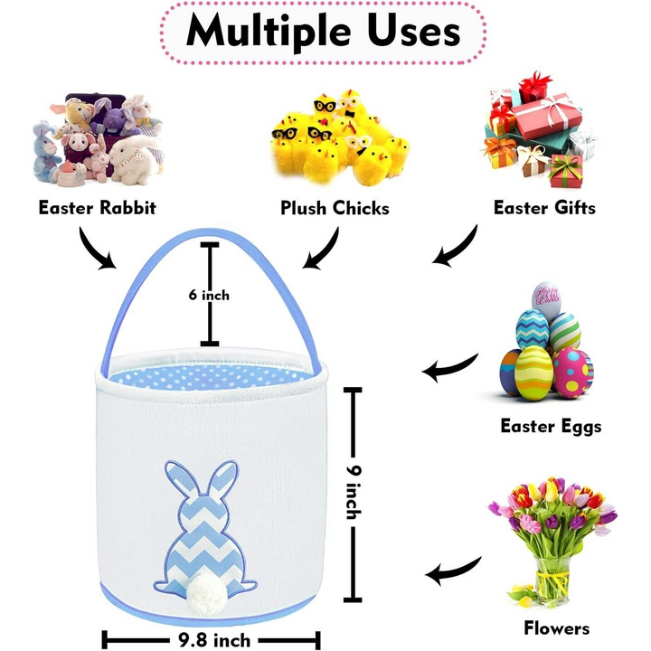 Blue Easter Egg Hunt Bag
