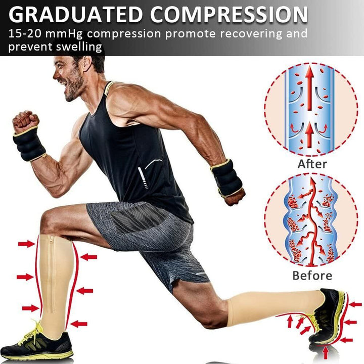 Beige Medical Compression Socks