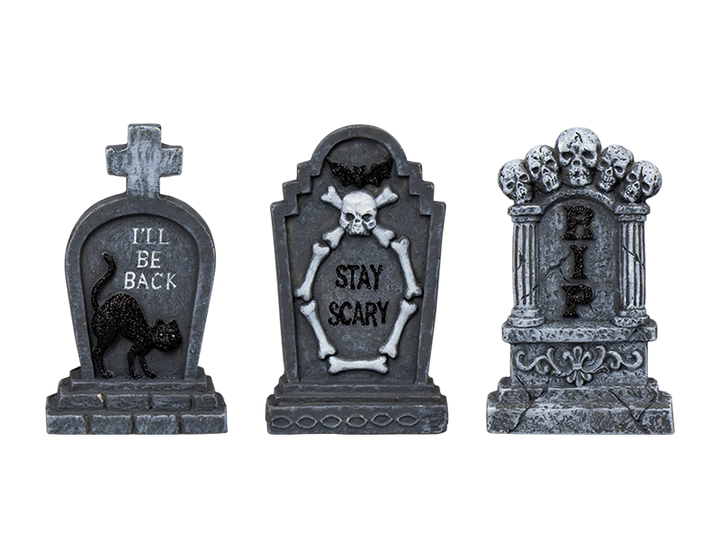 3 Halloween Gravestone Decorations