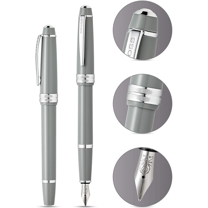 Cross Bailey Grey Medium Fountain Pen